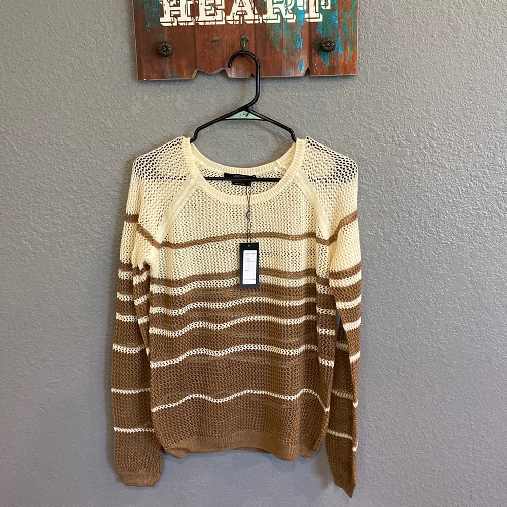 NWT open knit sweater